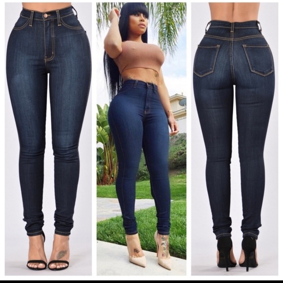 fashion nova dark wash jeans